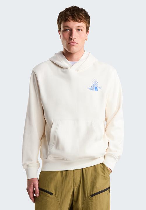 The North Face - Mountain Celebration Relaxed Hoodie-Graphic - White Dune