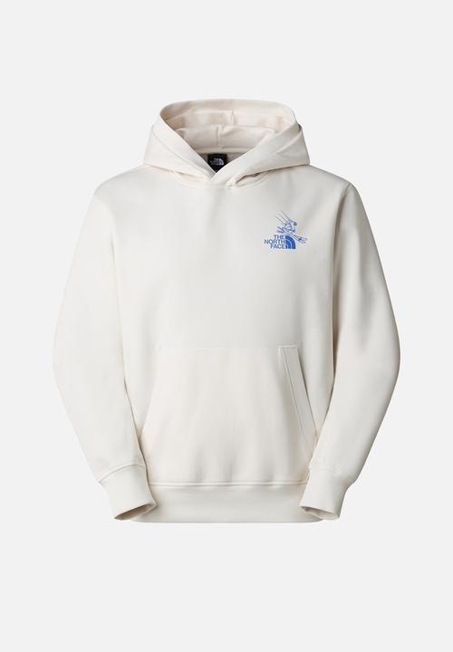 The North Face - Mountain Celebration Relaxed Hoodie-Graphic - White Dune