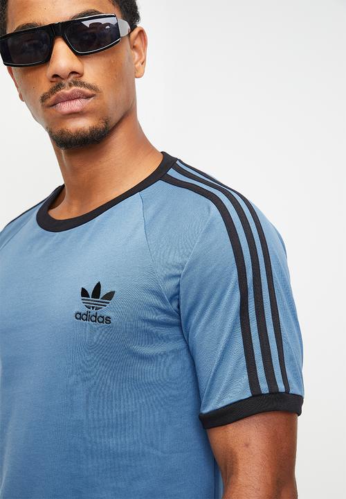 adidas Originals - 3-STRIPE TEE . - DUSKY INK Blue