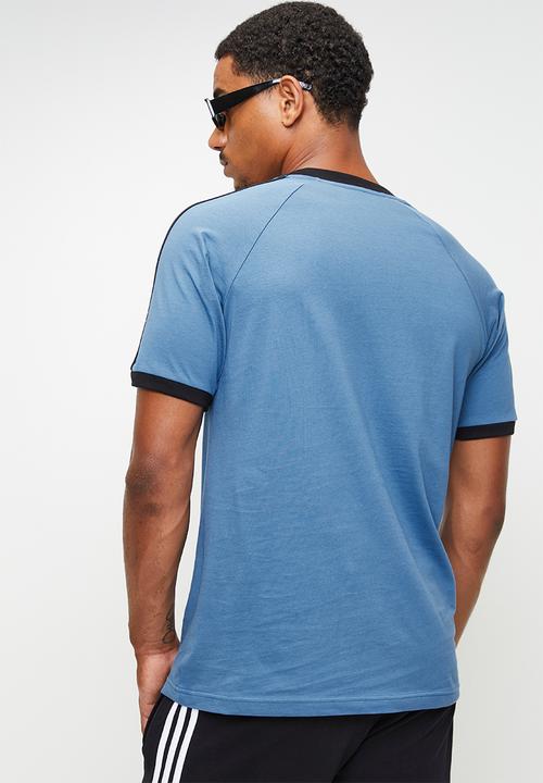 adidas Originals - 3-STRIPE TEE . - DUSKY INK Blue