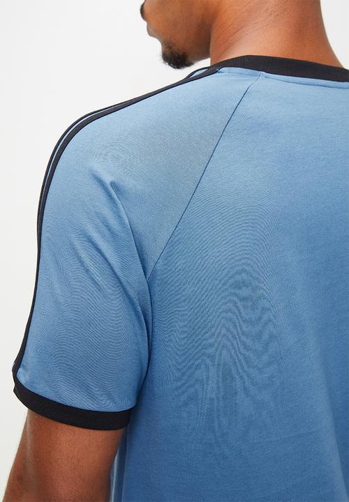 adidas Originals - 3-STRIPE TEE . - DUSKY INK Blue