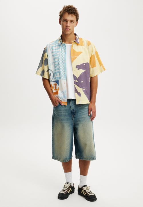 Cotton On - Lucky Short Sleeve Shirt - Monument Print
