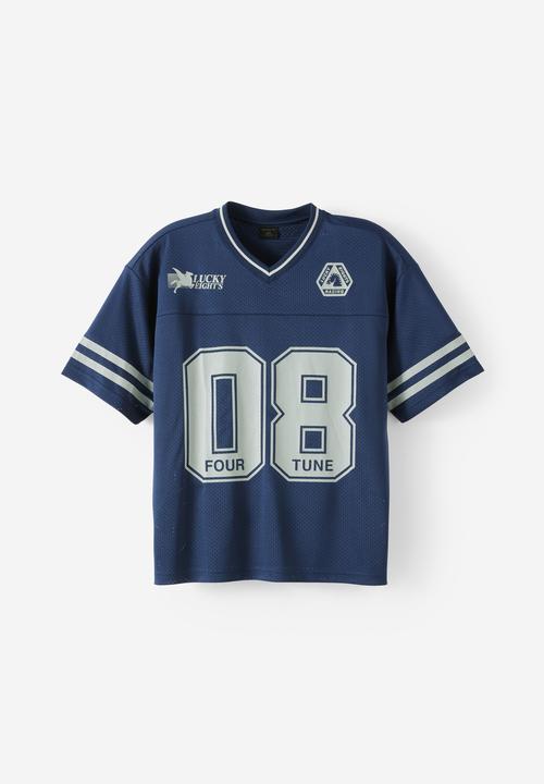 Cotton On - Football Jersey - Indigo/Eight Racing