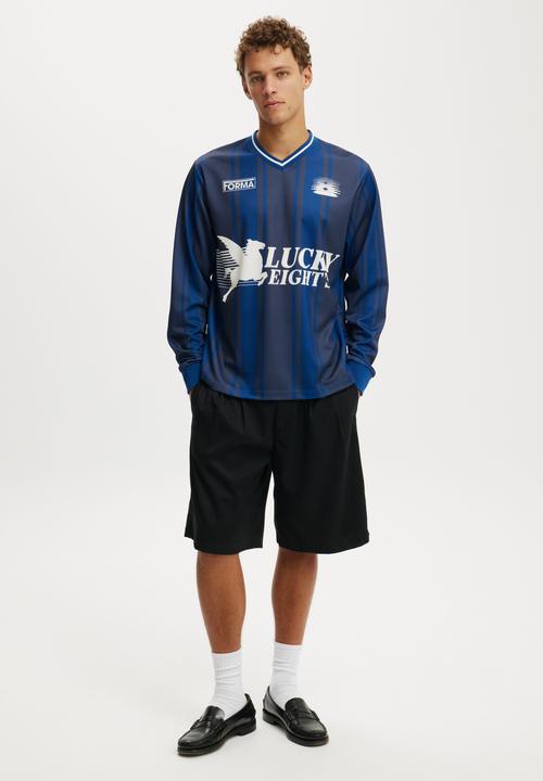 Cotton On - Long Sleeve Keeper Jersey - Indigo/Year Of The Horse