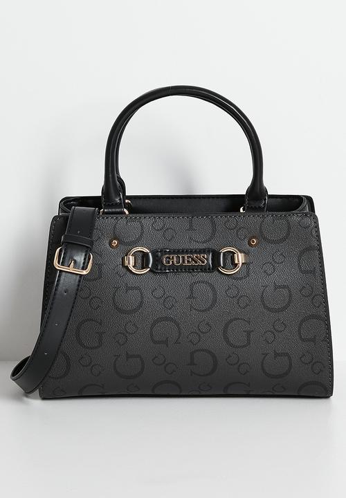 Lacy satchel bag- coal