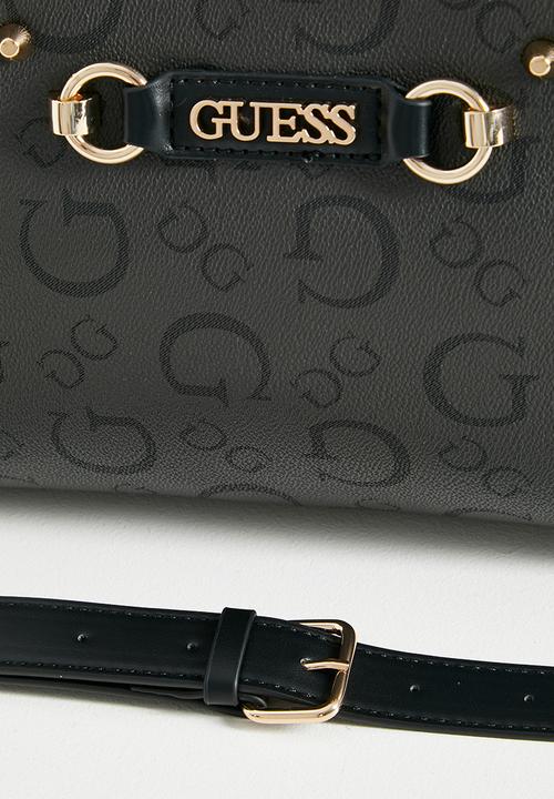 GUESS - Lacy satchel bag- coal
