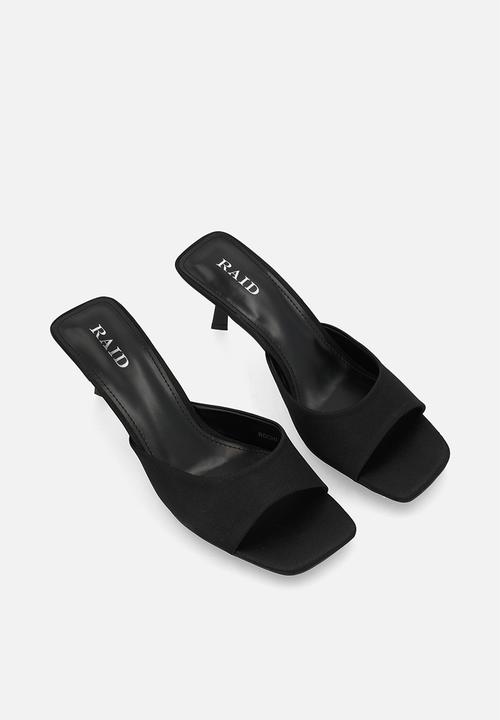 Raid London - Rochi stiletto mule heel - black