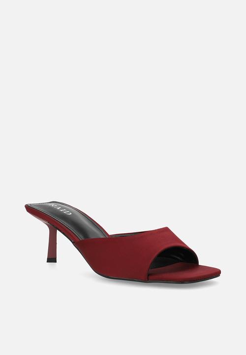 Raid London - Rochi stiletto mule heel - burgundy 