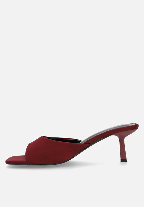 Raid London - Rochi stiletto mule heel - burgundy 