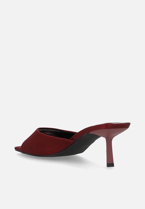 Raid London - Rochi stiletto mule heel - burgundy 