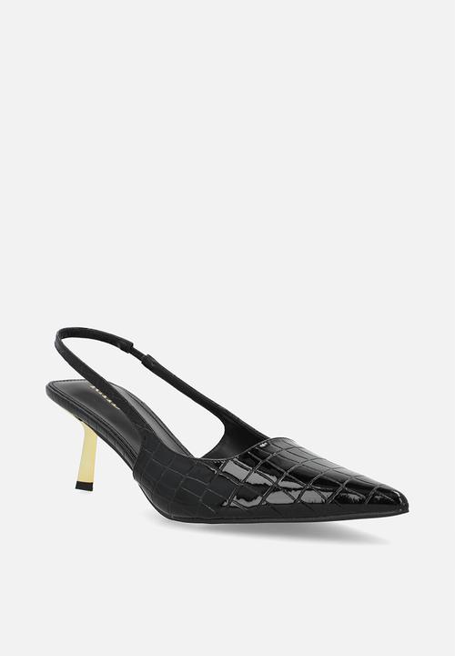 Raid London - Laura stiletto slingback heel - black