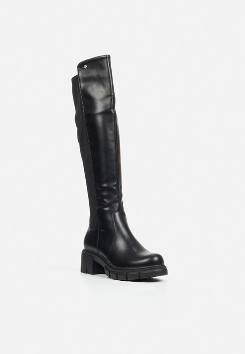 Miss Black - Odyssey 8 chunky stretch long boot - black