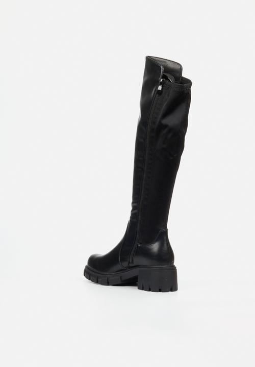 Miss Black - Odyssey 8 chunky stretch long boot - black