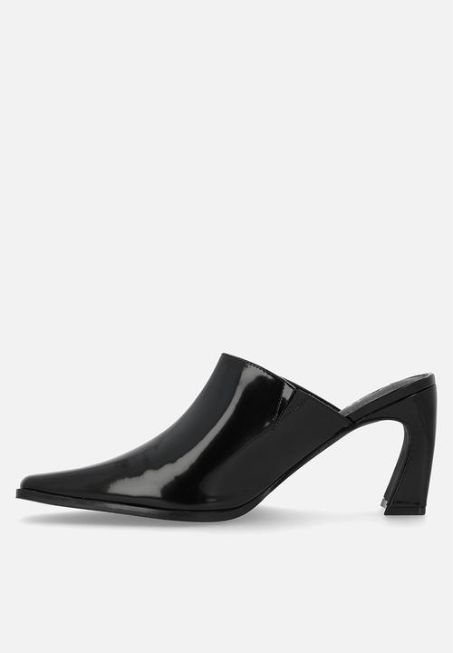 Raid London - Hania block mule heel - black box pu