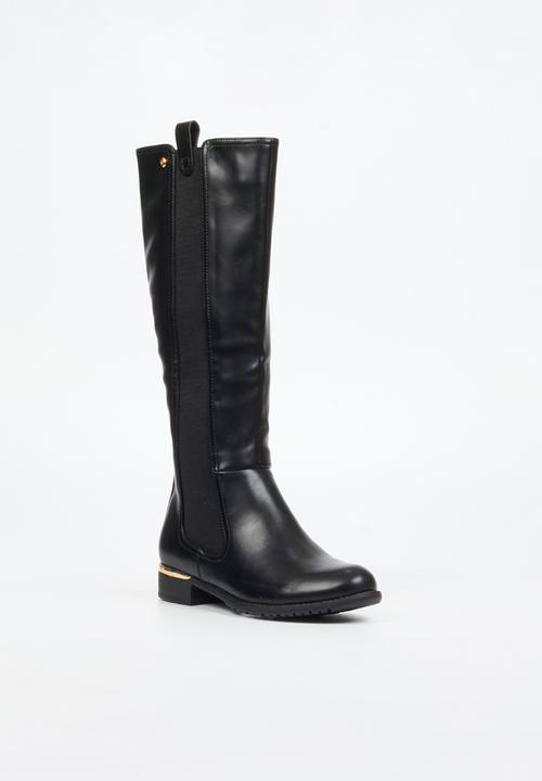Miss Black - Hadar 28 gusset rider boot - black