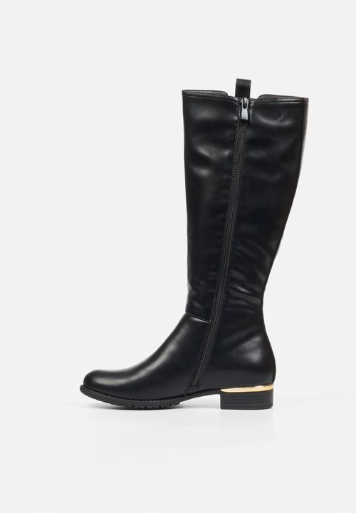 Miss Black - Hadar 28 gusset rider boot - black