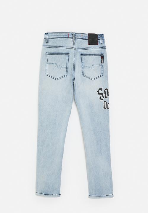 SOVIET - Boys skinny fashion denim - anti blue