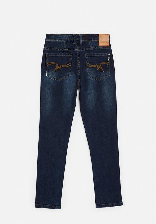 SOVIET - Boys skinny fashion denim - dk indigo