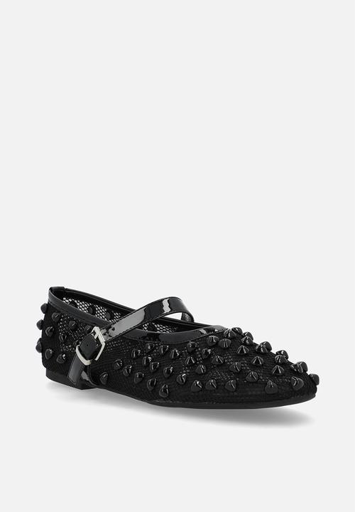 Raid London - Karson mary-jane pump - black mesh 