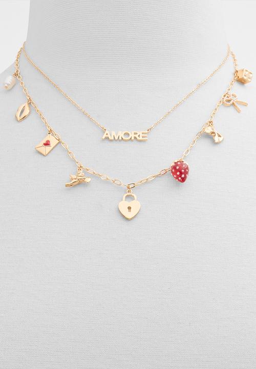 ALDO - Lovecharmed Red Necklace