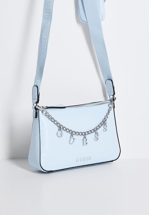 GUESS - Fiora Mini Top Zip - Ice Blue
