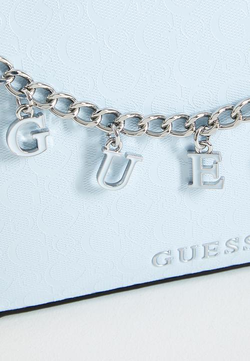 GUESS - Fiora Mini Top Zip - Ice Blue
