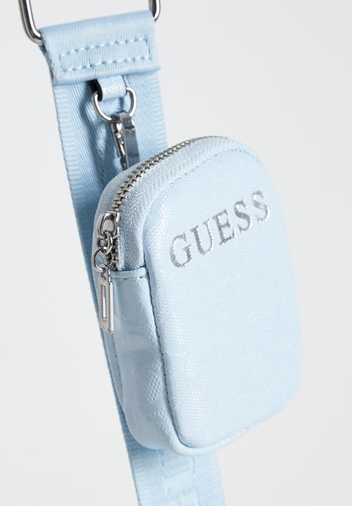 GUESS - Fiora Mini Top Zip - Ice Blue