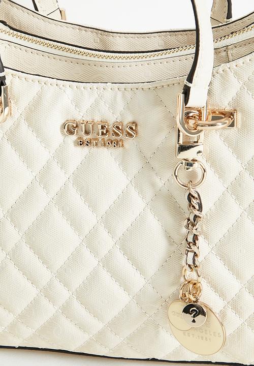 GUESS - Isemay Girlfriend Shoulder Satchel - Off White