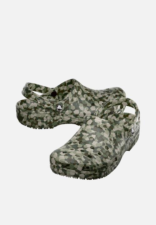 Crocs - Classic Confetti Clog - Army Green/Multi