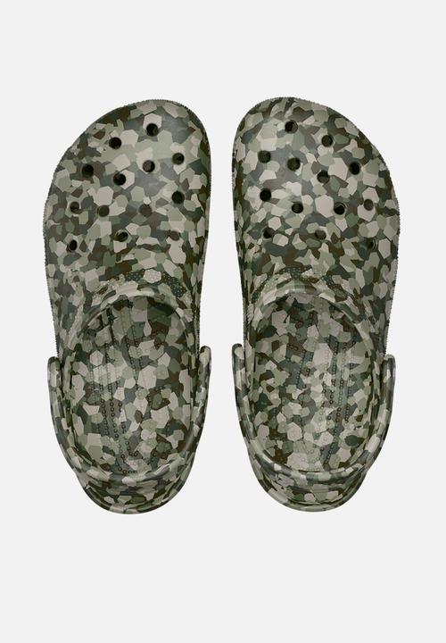 Crocs - Classic Confetti Clog - Army Green/Multi