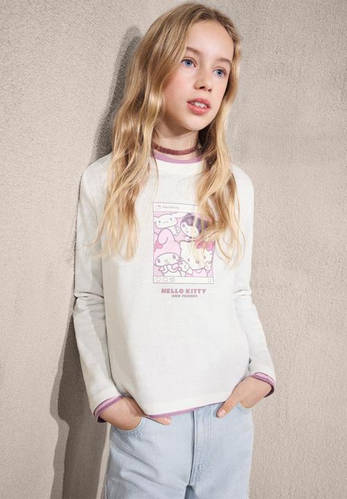 MANGO - Camiseta - Natural