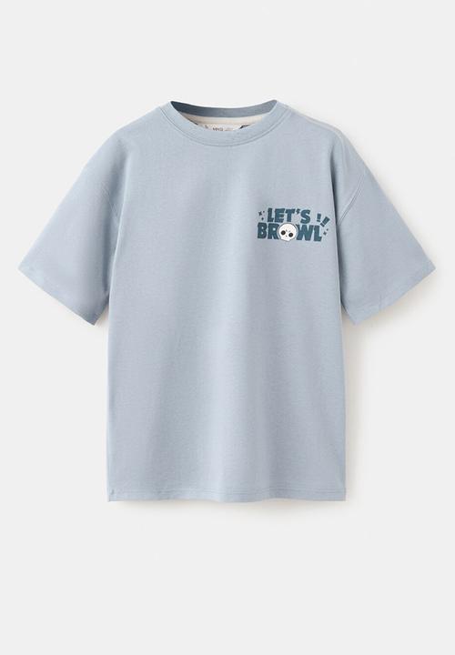 MANGO - Camiseta - Medium Blue