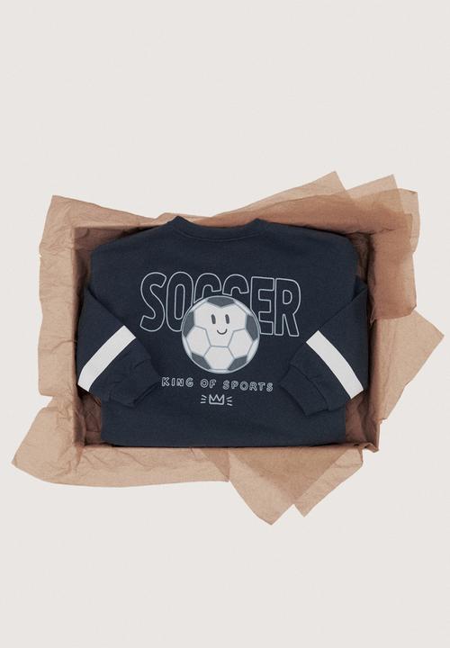 MANGO - Sweatshirt dsoccer - Navy