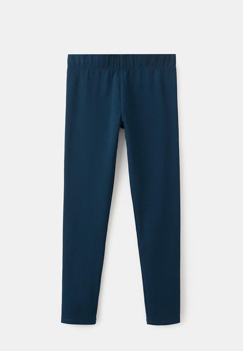 MANGO - Leggings - Navy