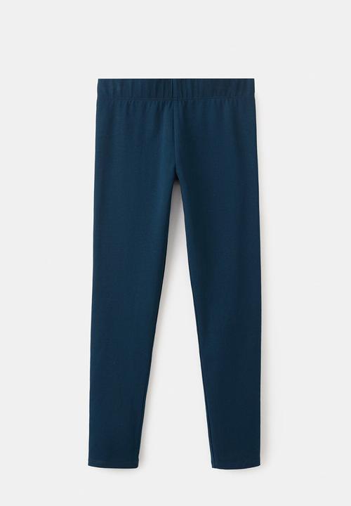 MANGO - Leggings - Navy