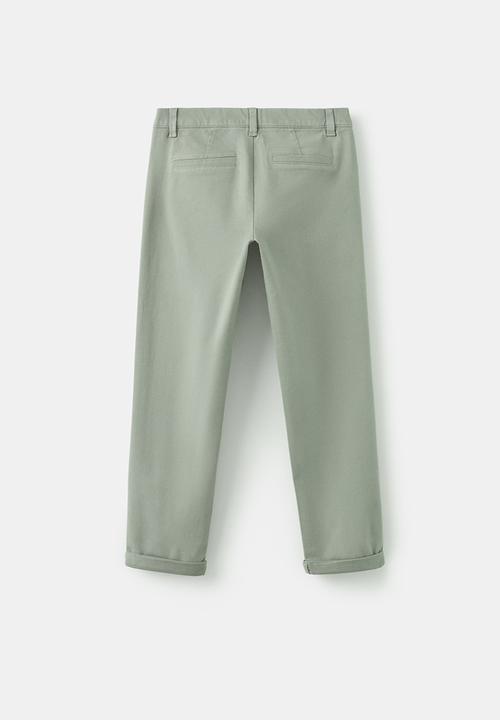 MANGO - Pantalon - Beige/Khaki