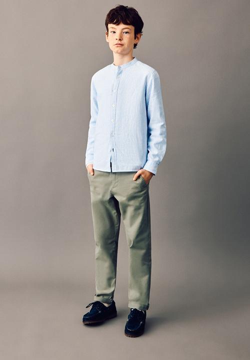 MANGO - Pantalon - Beige/Khaki