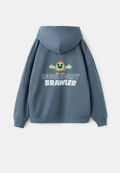 MANGO - Sweatshirt BRAWLEG - Medium Blue