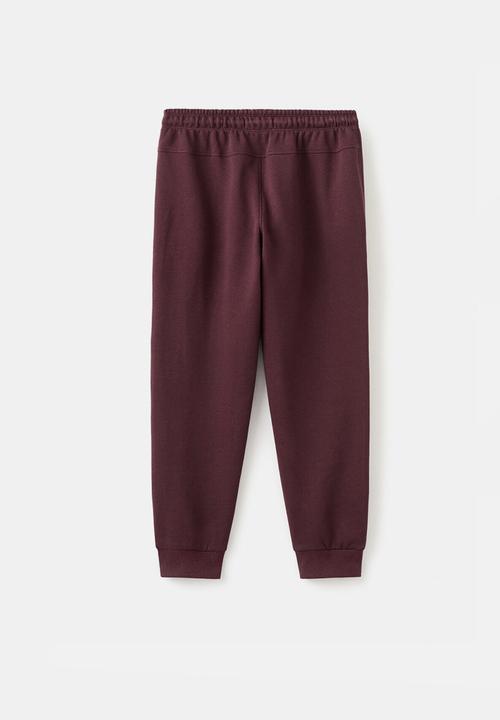 MANGO - Trousers FRESHZIP - Dark Red