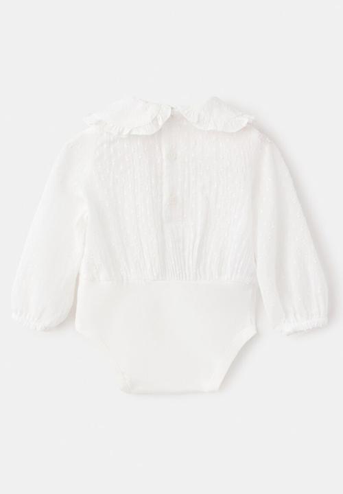 MANGO - Blusa - Natural