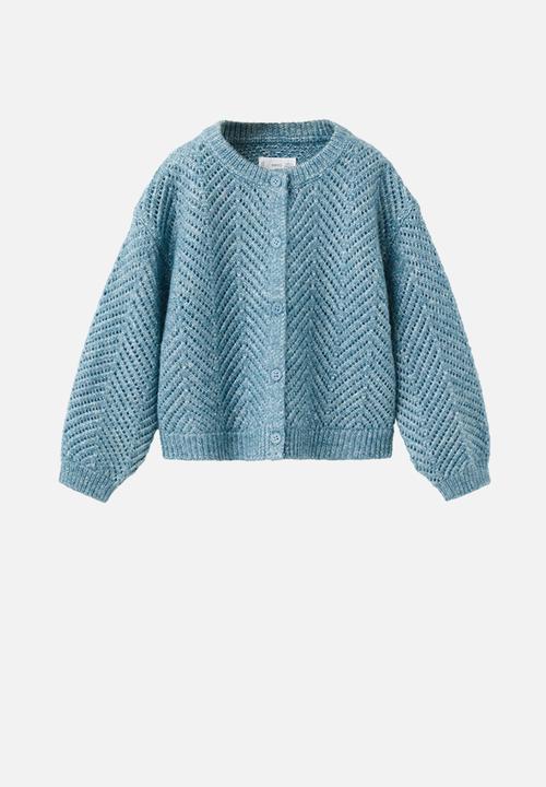 MANGO - Cardigan CRISSY - Turquoise / Aqua