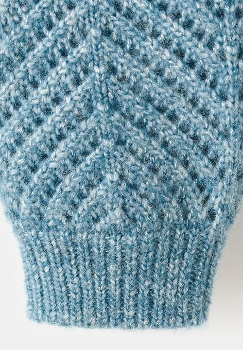 MANGO - Cardigan CRISSY - Turquoise / Aqua