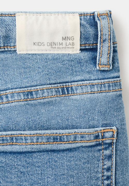 MANGO - Jeans SLIM - Open Blue