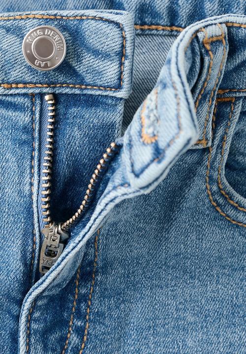 MANGO - Jeans SLIM - Open Blue