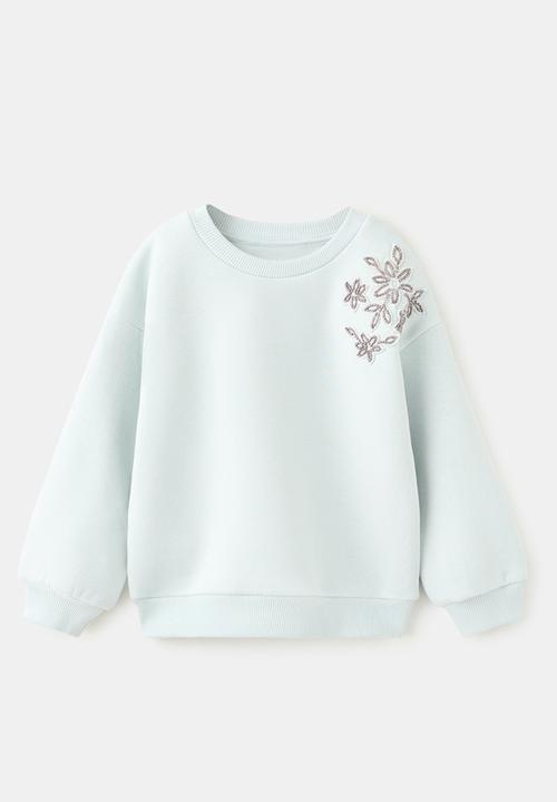 MANGO - Sweatshirt should - Turquoise / Aqua