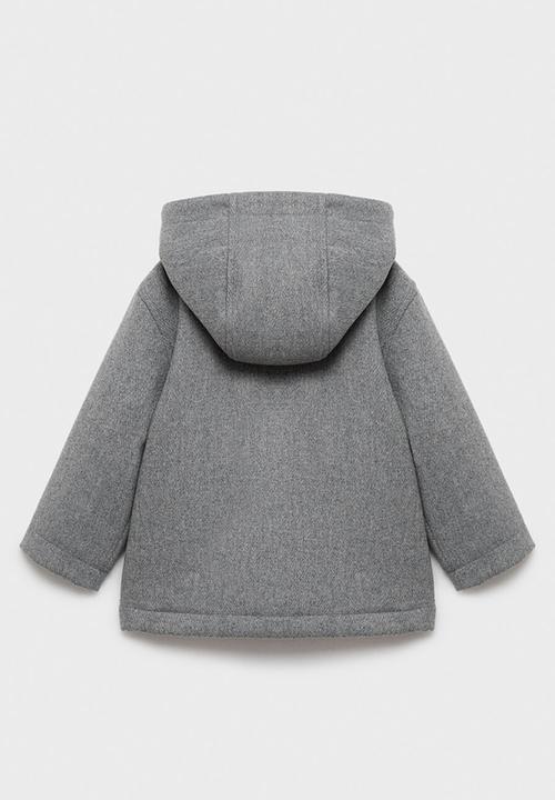 MANGO - Coat lucio - gray
