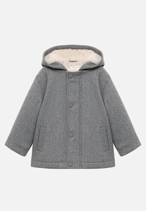MANGO - Coat lucio - gray