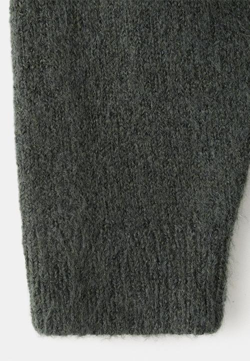 MANGO - Sweater TEDDY - Dark Green