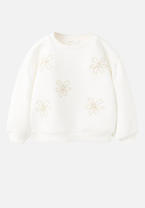 MANGO - Sweatshirt FLOR - Natural