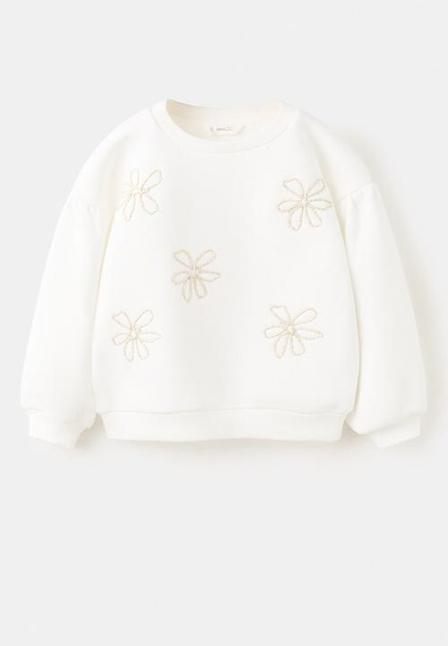 MANGO - Sweatshirt FLOR - Natural